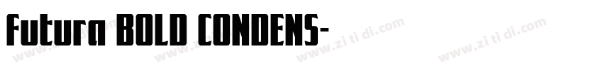 futura BOLD CONDENS字体转换